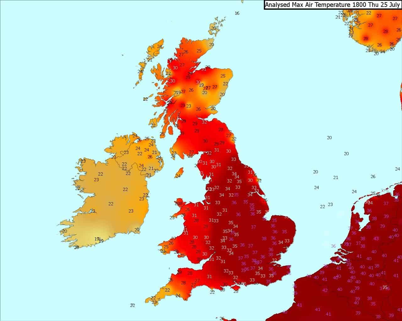 Duration of Heat Waves in England